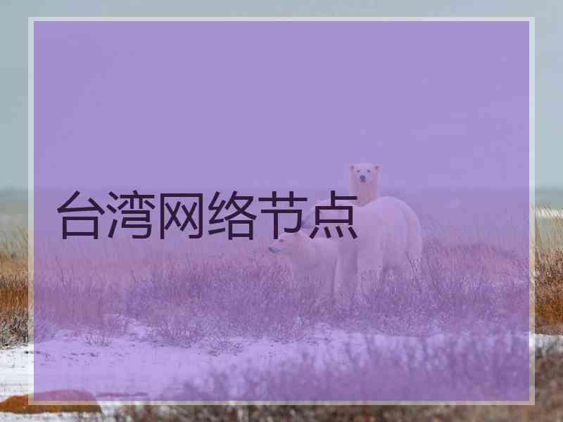 台湾网络节点