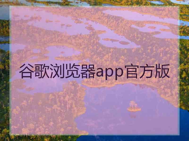 谷歌浏览器app官方版