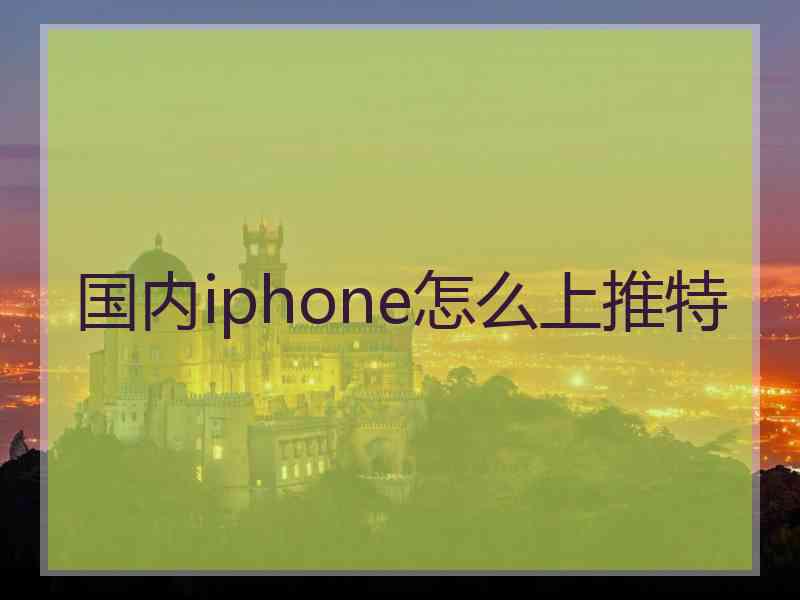 国内iphone怎么上推特