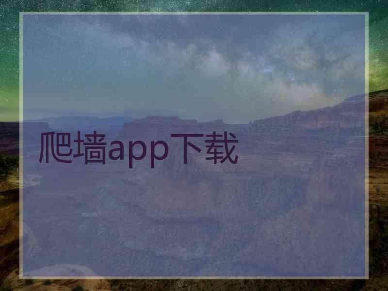 爬墙app下载