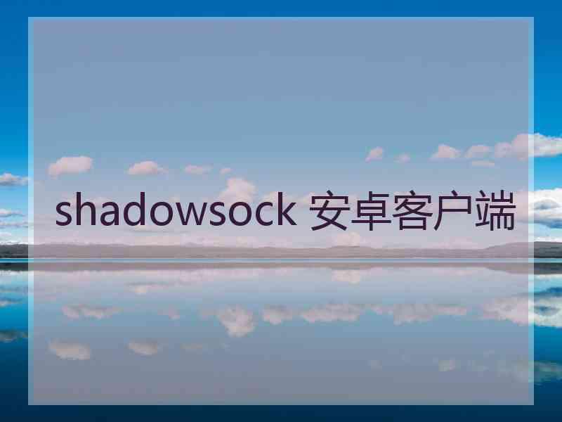 shadowsock 安卓客户端