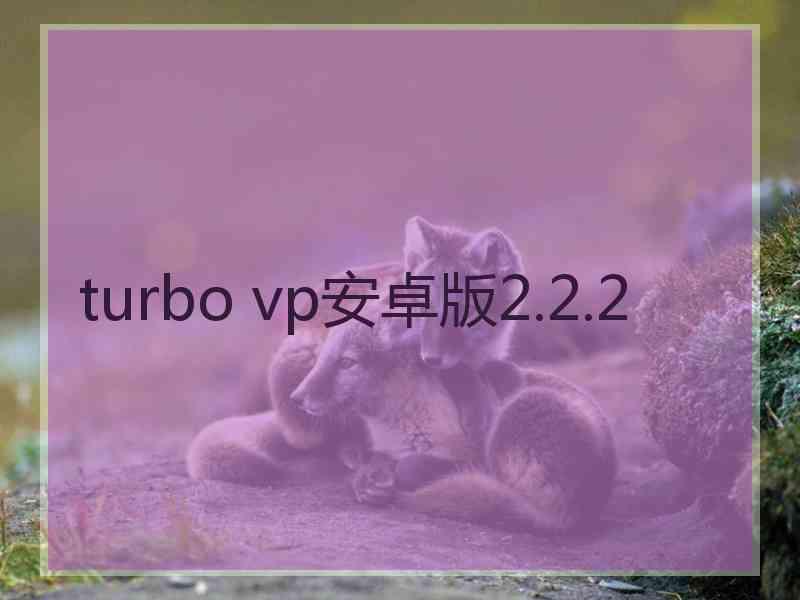 turbo vp安卓版2.2.2