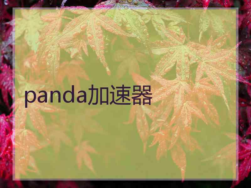 panda加速器