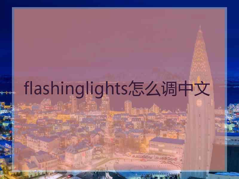 flashinglights怎么调中文