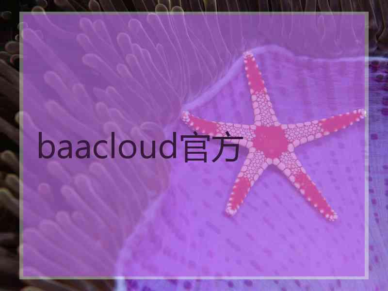 baacloud官方