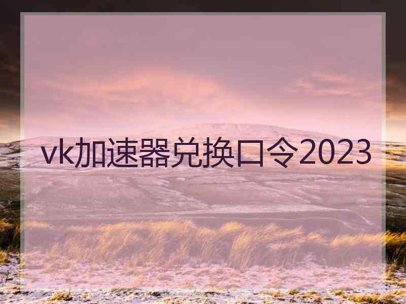 vk加速器兑换口令2023