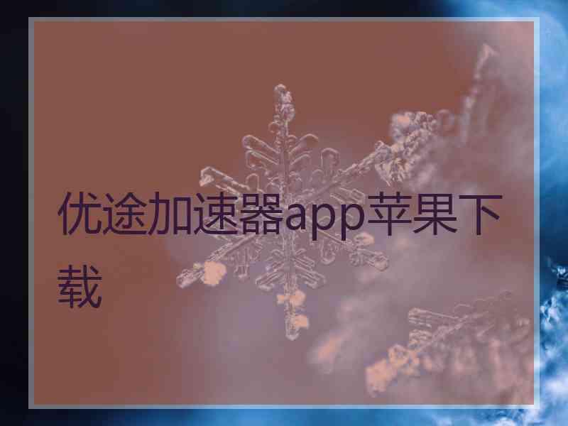 优途加速器app苹果下载