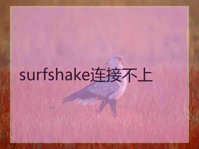 surfshake连接不上