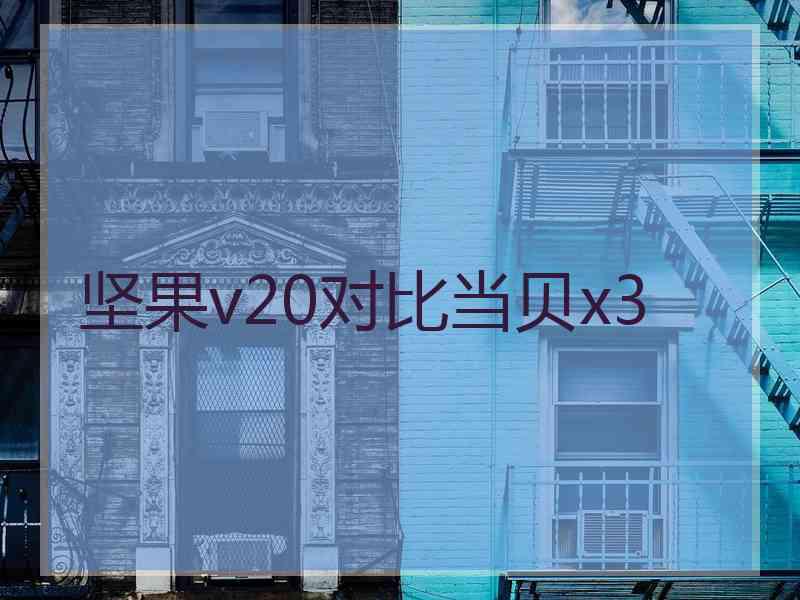 坚果v20对比当贝x3