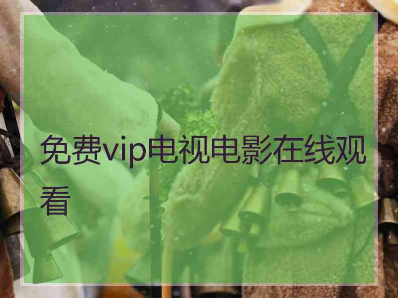 免费vip电视电影在线观看