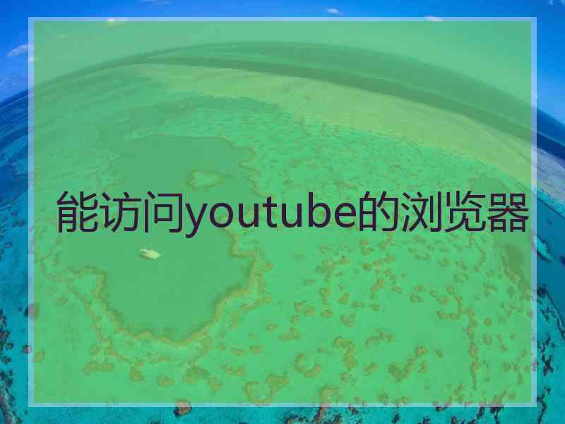 能访问youtube的浏览器